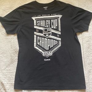 NEW Los Angeles KINGS 2014 Stanley Cup Champions UNISEX Shirt REEBOK